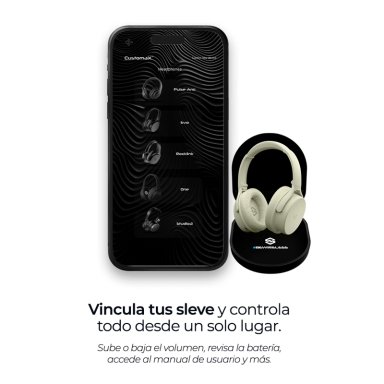 AUDIFONOS INALAMBRICOS BLUETOOTH SLEVE EVO 2GEN CANCELACION DE RUIDO PASIVA 45 HORAS BATERIA - 2