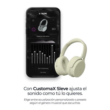 AUDIFONOS INALAMBRICOS BLUETOOTH SLEVE EVO 2GEN CANCELACION DE RUIDO PASIVA 45 HORAS BATERIA - 3