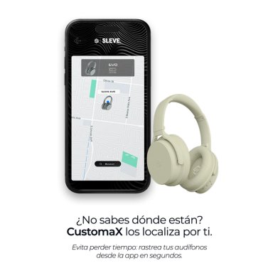 AUDIFONOS INALAMBRICOS BLUETOOTH SLEVE EVO 2GEN CANCELACION DE RUIDO PASIVA 45 HORAS BATERIA - 4