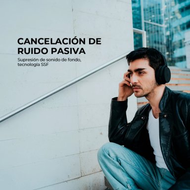 AUDIFONOS INALAMBRICOS BLUETOOTH SLEVE EVO 2GEN CANCELACION DE RUIDO PASIVA 45 HORAS BATERIA - 5