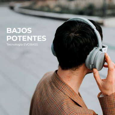 AUDIFONOS INALAMBRICOS BLUETOOTH SLEVE EVO 2GEN CANCELACION DE RUIDO PASIVA 45 HORAS BATERIA - 8