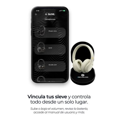 AUDIFONOS INALAMBRICOS BLUETOOTH SLEVE PULSE ANC 2GEN CANCELACION DE RUIDO ACTIVA 45 HORAS BATERIA - 2