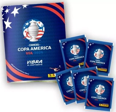 ALBUM TAPA BLANDA COPA AME RICA USA 2024 + 25 SOBRES - 1