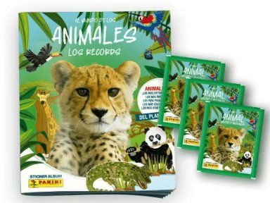 ALBUM TAPA BLANDA EL MUNDO DE LOS ANIMALES – LOS RE CORDS + 40 SOBRES - 1