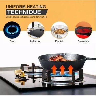 4PCS SARTENES DE HIERRO FUNDIDO SKILLET SET DE SARTENES - 7