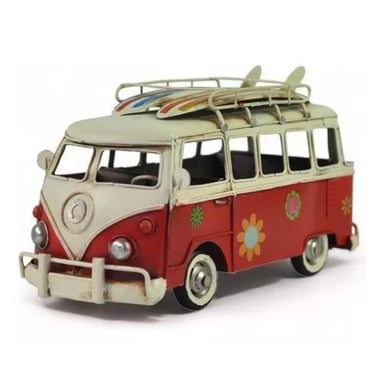 AUTO COMBI METAL VINTAGE HAWÁI ROJO 28 CM AUT10 - 1
