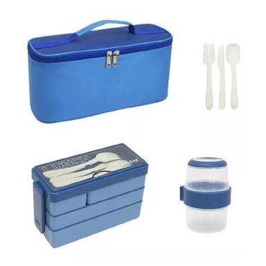 BOLSO LONCHERA TÉRMICA Y FIAMBRERA SET PARA NIÑOS ADULTOS4PK - 1