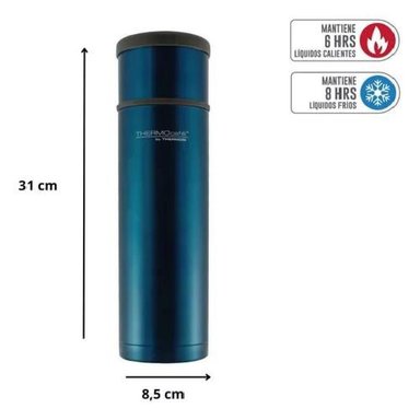 TERMO LÍQUIDO ACERO INOXIDABLE AZUL 1 LT - THERMOS - 2