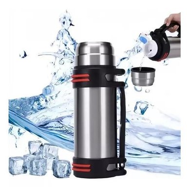 TERMO ACERO INOXIDABLE 2 LITROS PLATEADO - 2