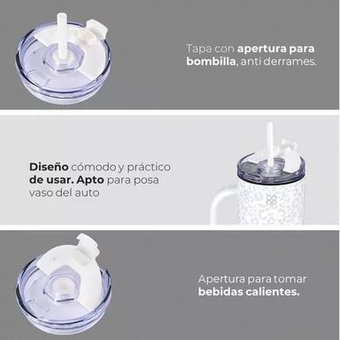 VASO TERMICO MUG BUFFER 1,2 LT ACERO INOXIDABLE FRIO Y CALOR - 4