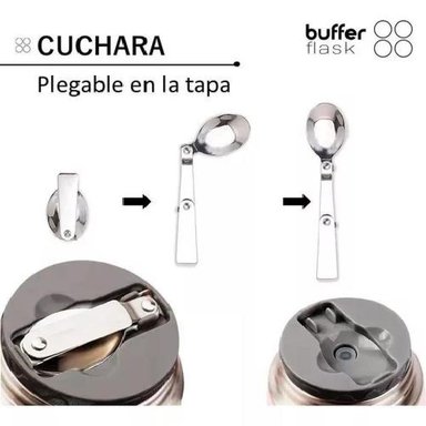 TERMO COMIDA Y LIQUIDO BUFFER MULTIPROPOSITO 630ML +CUCHARA - 3