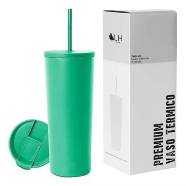 VASO TÉRMICO MUG LH 700 LT, ACERO INOXIDABLE, VERDE MENTA - 1
