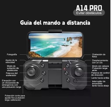 DRONE 8K CÁMARA 5GHZ 2 BATERÍA ANTI-OBSTÁCULOS GIRO 360 - 9
