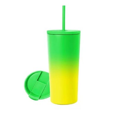 VASO TÉRMICO MUG LH 700 LT, ACERO INOXIDABLE, VERDE LIMÓN - 1