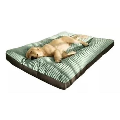 CAMA ORTOPÉDICA ANTIESTRÉS PREMIUM 110 CM PARA PERROS VERDE - 1