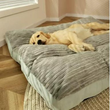 CAMA ORTOPÉDICA ANTIESTRÉS PREMIUM 110 CM PARA PERROS VERDE - 6