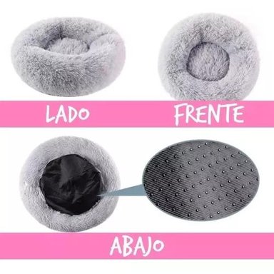 CAMA PARA MASCOTAS ANTIESTRÉS 80 CM TALLA XL MARRÓN - 4