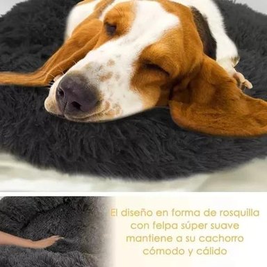 CAMA PARA MASCOTAS ANTIESTRÉS 80 CM TALLA XL MARRÓN - 7