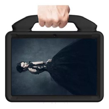 CARCASA PARA NIÑOS ANTI-GOLPES PARA IPAD 10.2, COLOR NEGRO - 1