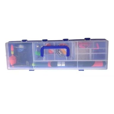 SET DE PESCA CON CAÑA TELESCÓPICA, CARRETE Y ACCESORIOS AZUL - 3
