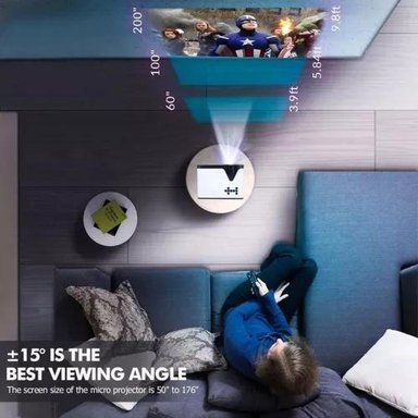 PROYECTOR PORTÁTIL HD 1080P 3000 LÚMENES - 4