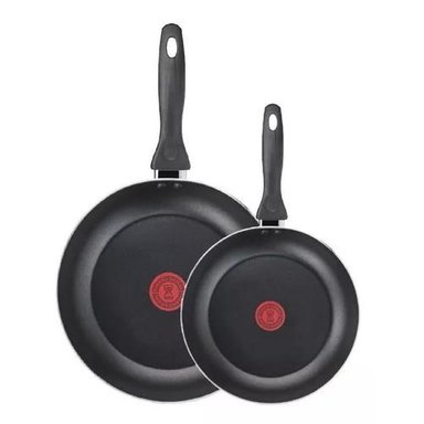 SET DE 2 SARTENES EASY COOK TEFAL 24 CM Y 30 CM ALUMINIO COLOR NEGRO - 1