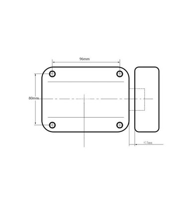 CERRADURA INTELIGENTE INALÁMBRICA DE CONTROL REMOTO 3 LLAVES NEGRA - 4