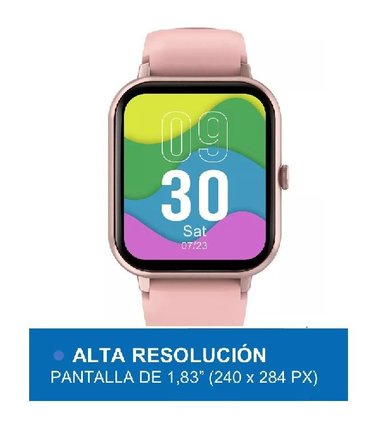 RELOJ INTELIGENTE SMARTWATCH DEPORTIVO COLOR ROSADO - 6