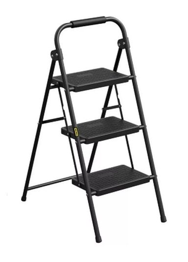 ESCALERA PLEGABLE MULTIUSO 3 PELDAÑOS COLOR NEGRO - 1