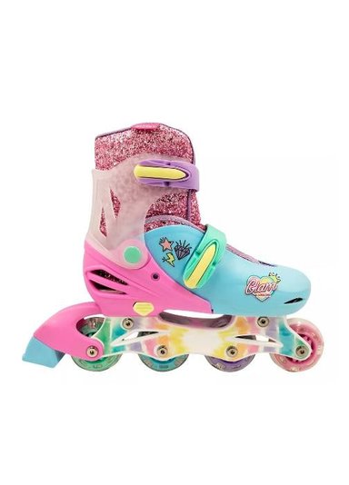 PATINES EN LÍNEA RUSH GIRL-2025 AJUSTABLES T 34-37, ROSADO - 1