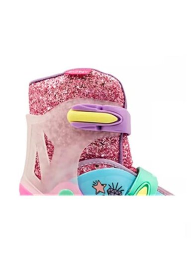 PATINES EN LÍNEA RUSH GIRL-2025 AJUSTABLES T 34-37, ROSADO - 2