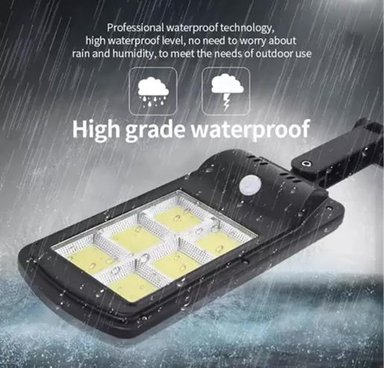 PACK 3 FOCOS SOLARES LED EXTERIOR CON SENSOR DE MOVIMIENTO NEGRO - 5
