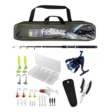 KIT DE INICIACIÓN DE CAÑA DE PESCA DE 210 CM CON ACCESORIOS - 1