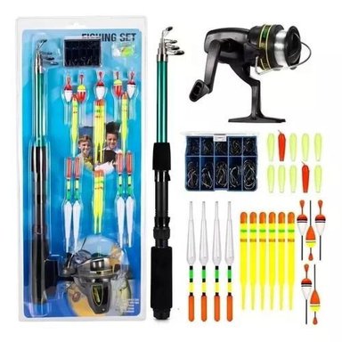 KIT COMPLETO DE PESCA CON ACCESORIOS, CAÑAS Y CARRETES - 1