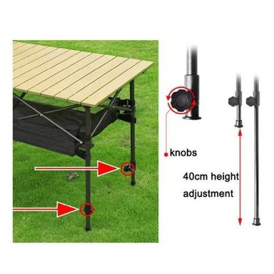 MESA PLEGABLE PARA CAMPING PORTÁTIL MULTIUSO EXTERIORES - 5