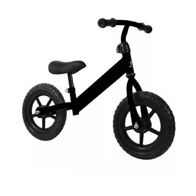 BICICLETA DE EQUILIBRIO SIN PEDALES DE APRENDIZAJE  NEGRA - 1