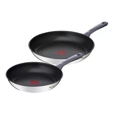 SET SARTENES 24/28CM DAILY COOK COLOR PLATEADO - 1