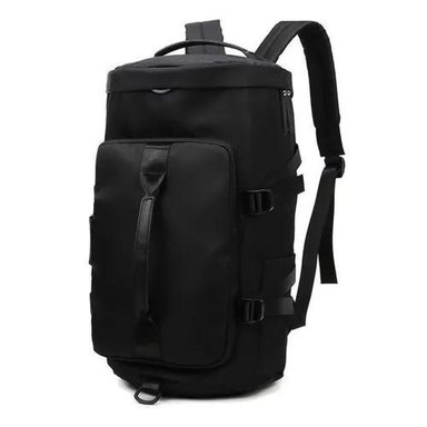 BOLSO DE VIAJE IMPERMEABLE MOCHILA MULTIUSOS HOMBRO GIMNASIO NEGRO - 2
