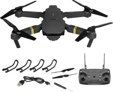 MINI DRONE 4K WIFI 2.4GHZ COLOR NEGRO - 2