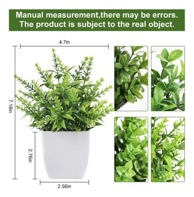 PLANTAS ARTIFICIALES 4 UDS MACETA BONSAI - 2