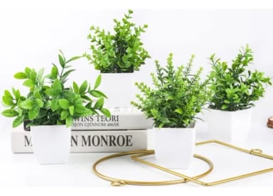 PLANTAS ARTIFICIALES 4 UDS MACETA BONSAI - 3