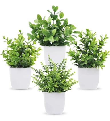 PLANTAS ARTIFICIALES NORPLAT 4 UDS MACETAS - 1