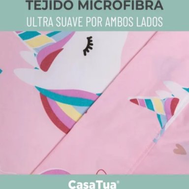 SABANAS NIÑA 1.5 PLAZA + FUNDA CASATUA UNICORNIO - 4