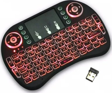 MINI TECLADO ILUMINADO TOUCHPAD SMART TV ANDROID BOX - 1