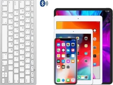 TECLADO INALAMBRICO BLUETOOTH IPAD TABLET SMARTPHONE PC - 2
