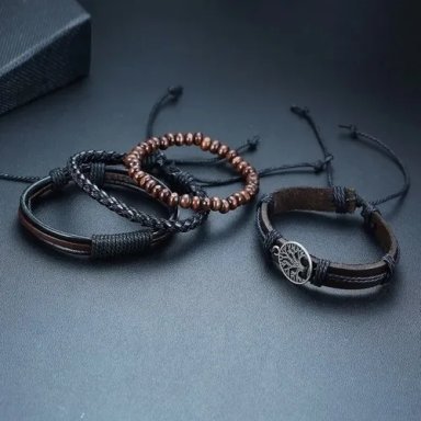 PULSERA CUERO ARBOL DE LA VIDA HOMBRE/MUJER - 5