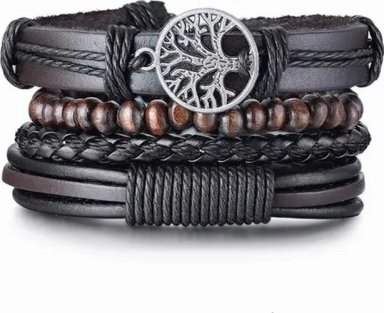PULSERA CUERO ARBOL DE LA VIDA HOMBRE/MUJER - 6