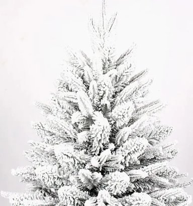 ARBOL DE NAVIDAD NIEVE INVERNAL 180 CM CON RAMAS ABUNDANTE - 4