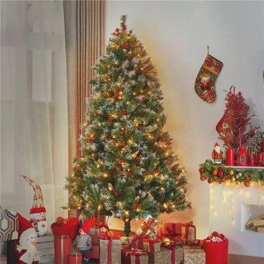ARBOL NAVIDAD DECORACION ARBOLITO CON PINO NAVIDEÑO 150 CM VERDE - 4