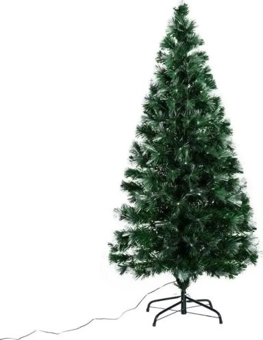 ARBOL NAVIDAD FIBRA OPTICA 210CM LUCES DECORACION COLORES - 2